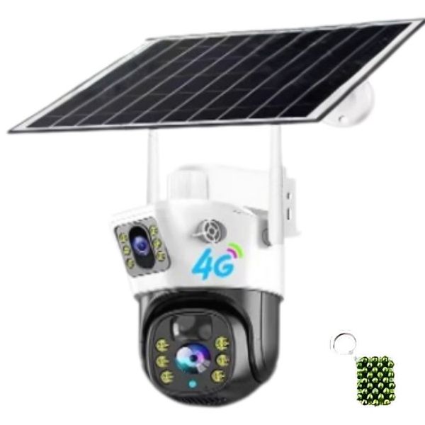 4G PTZ Dual Security Camera And A Keyholder