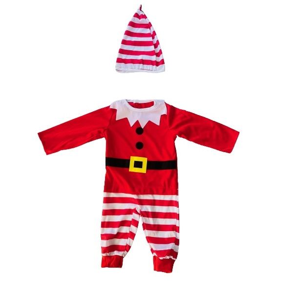 Baby Christmas Hat and Pants Soft Short Clothing Set