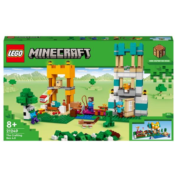 LEGO® Minecraft® The Crafting Box 4.0 21249 Building Toy Set (605 Pieces)