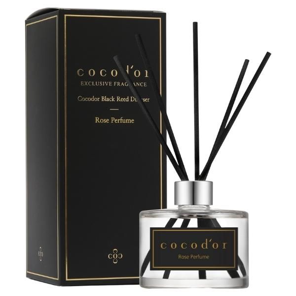 Cocod'or - Black Reed Diffuser - Rose Perfume (200ml)