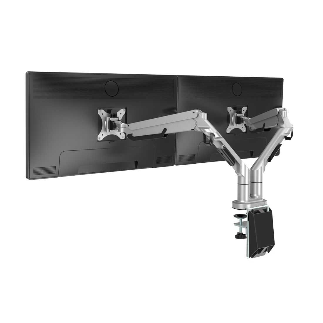 Lekkermotion Dual Monitor Arm With Quick Release VESA Plate 17" TO 32