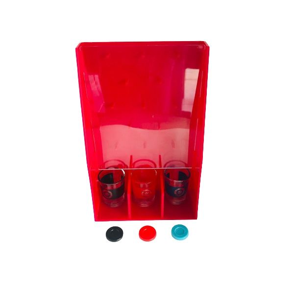 Lucky Shot Drinking Game with 3 Shot Glasses