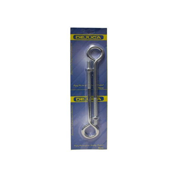 Dejuca - Eye Bolt with Nut - 12mm X 250mm - 2/pkt - 3 Pack
