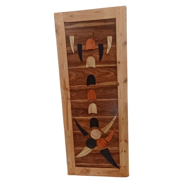 Solid Pine Door with Inlay Design - 203cm x 80cm x 4cm