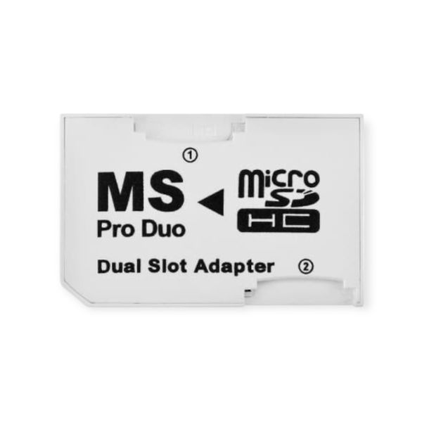 Micro SD to MS PRO Duo Dual Slot Card Adapter