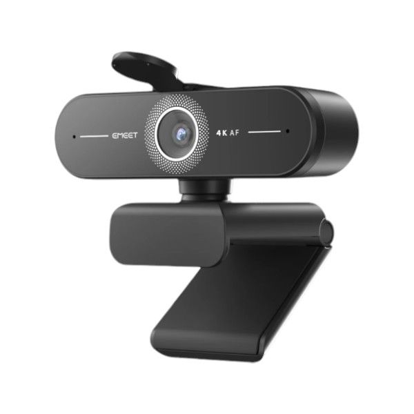 EMEET - 1080P HD Webcam With Dual Noise Reduction Microphones - Black
