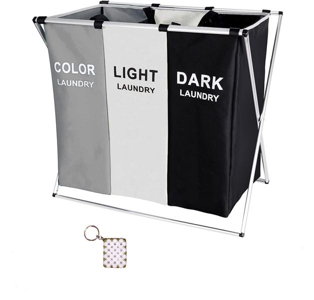 135 Foldable Laundry Sorter With Keyholder