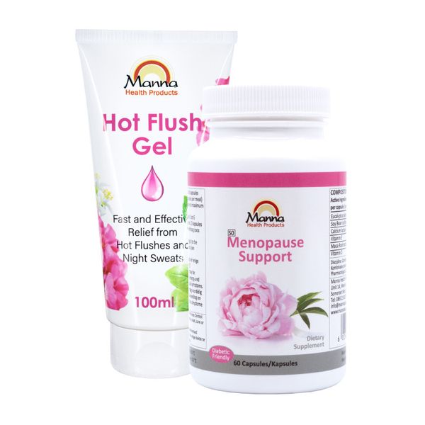 Manna Menopause Support and Hot Flush Gel Combo