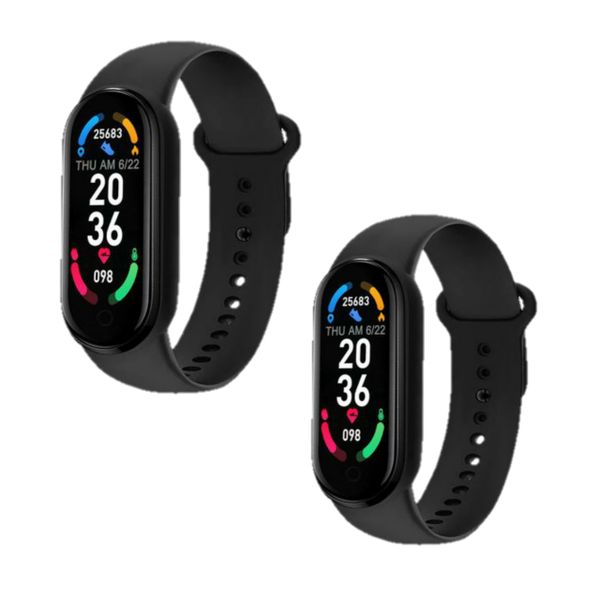 M6 Smartband black Pack of 2