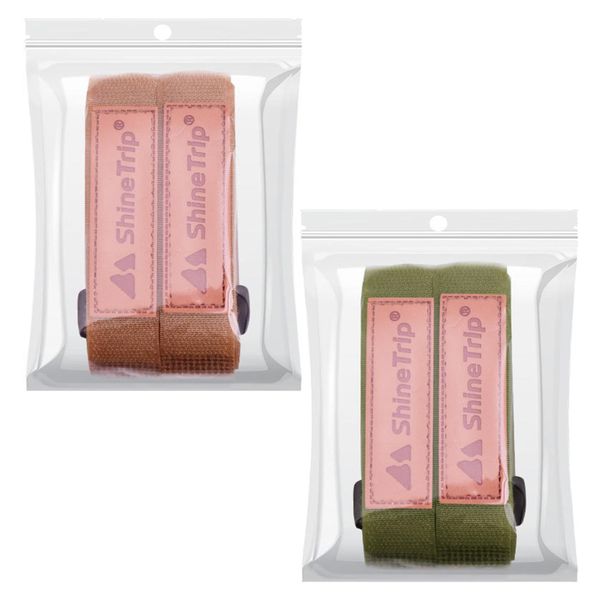 Camping Hiking Multi Use Adjustable Nylon Luggage Belt Set of 4