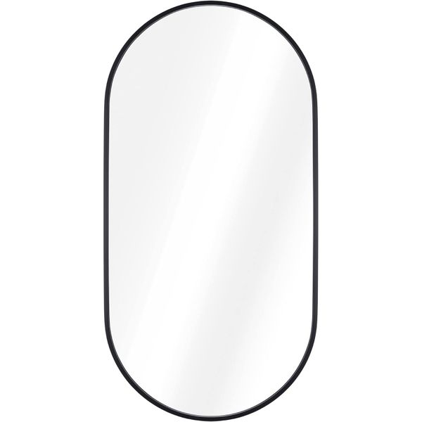 Luxury Oval Bathroom Mirror with Golden or Black Frame Finish
