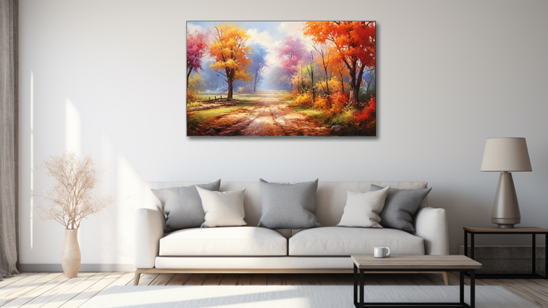 Canvas Wall Art - Autumn Oalatte Abstract - MT0413