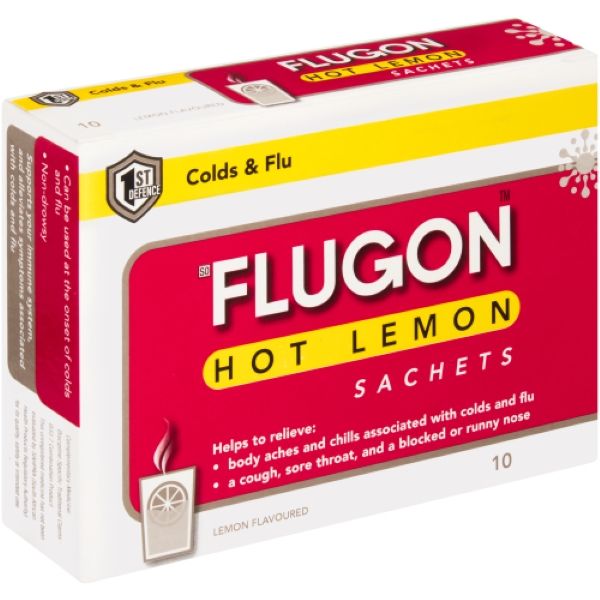 Flugon Hot Lemon Sachets 10's