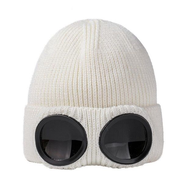 Outdoors Skiing Woolen Hat Warming Windproof Glasses Beanie-AK-36