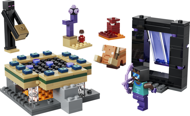 LEGO Minecraft Nether and End Portal Journey Building Set 192 Pieces