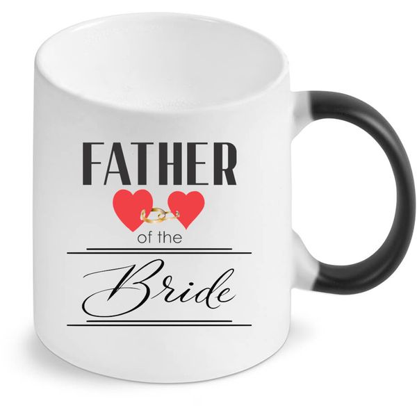Father Of The Bride Wedding Magic Colour Changing Gift Coffee Mug