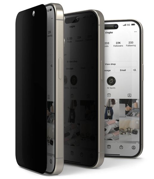 Privacy Premium Tempered Glass Screen Protector for iPhone 15 Pro