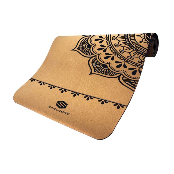 Skelcore 4mm (0.4in) Cork Yoga Mat