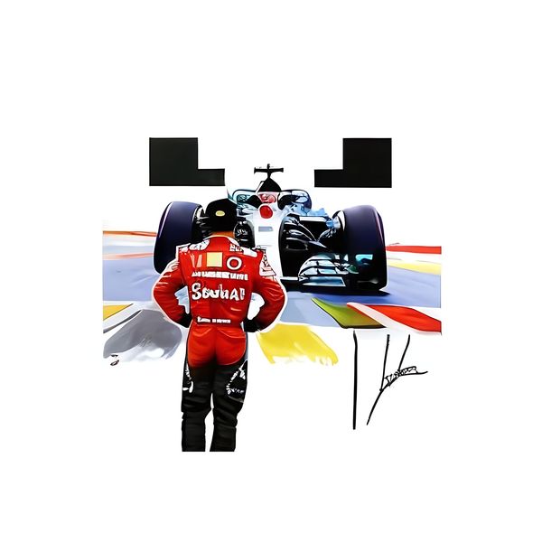 Rooted Art Home Decor Wall Art - F1 Ferrari