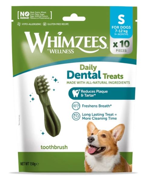 Whimzees Small Toothbrush Discovery Bag (10-Piece)