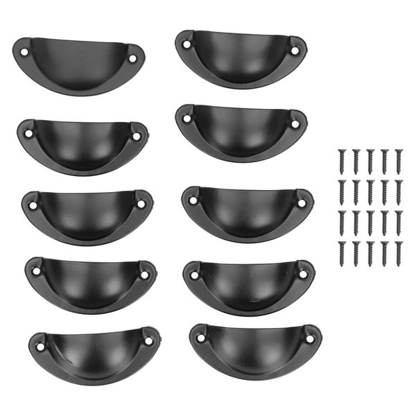 10 Pieces vintage shell-shaped handles for cabinets &amp; wardrobes