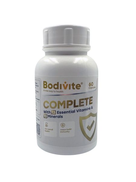 Bodivite Complete with Essential Vitamins &amp; Minerals - 60 Capsules