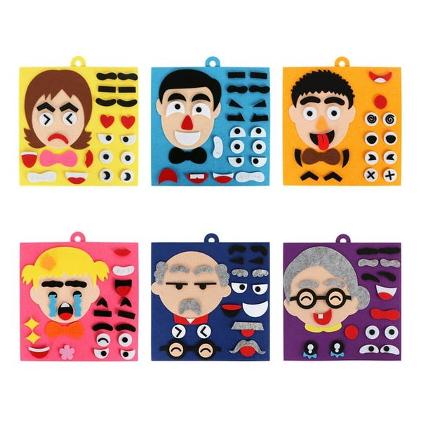 Facial Expression Boards Non-Woven Felt Stickers