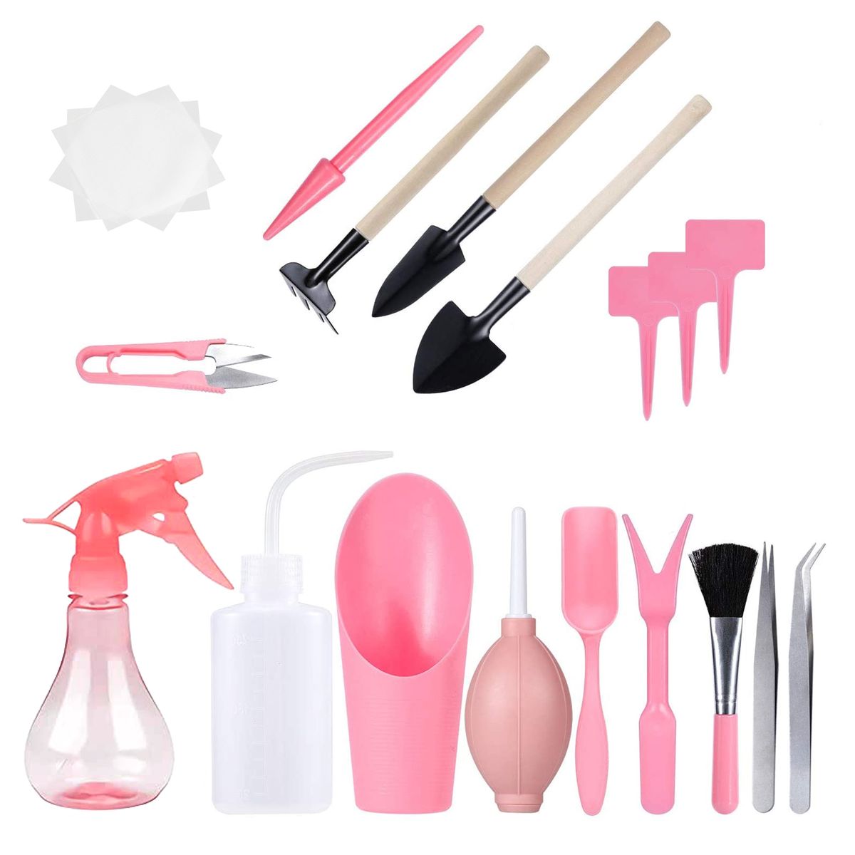 Succulent Mini Garden Planting Hand Tools Set-Pink