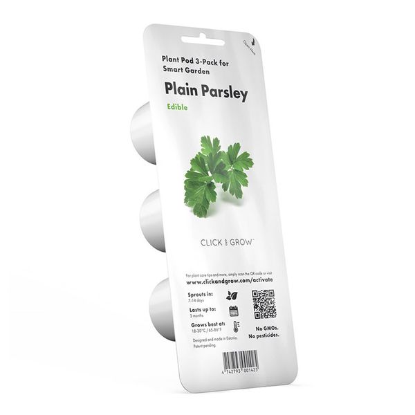Click and Grow Plain Parsley Refill for Smart Herb Garden - 3 Pack