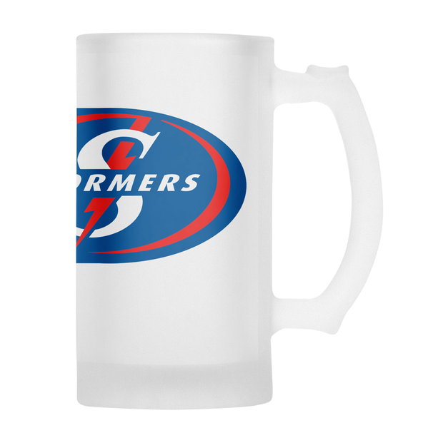 STORMERS Rugby Frosted Glass Beer Mug