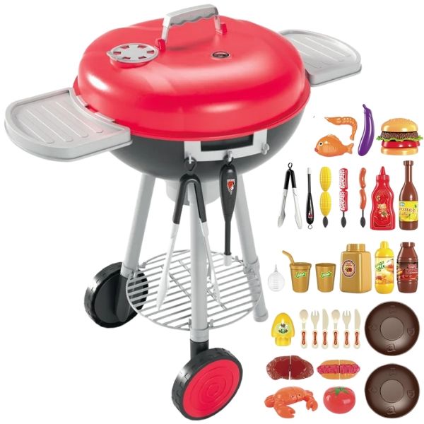 Braai Playset - Cooking Barbecue Pretend Play for Toddlers - Food Toys