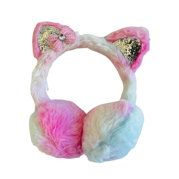 Warm Winter Kitty Cat Ear Muffs - Alice Band