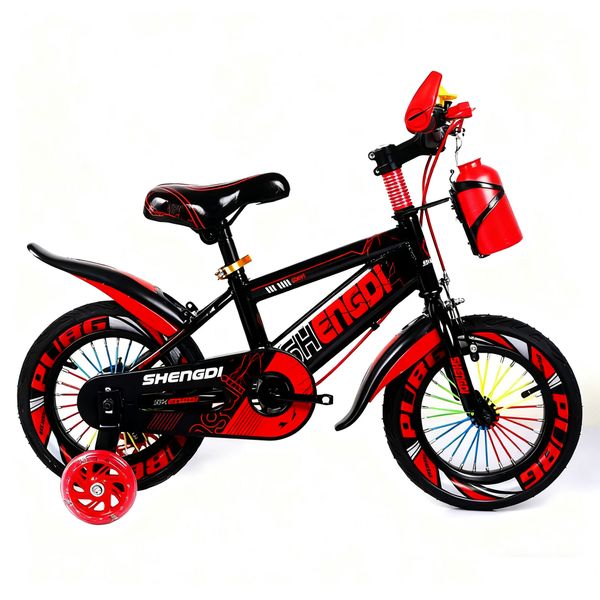 16 inch Red Bicycle for Kids Balance Bike with Cup &amp; Cup Holder 4-7 Years