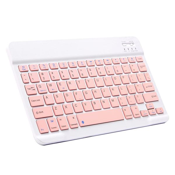 Ultra-Slim Bluetooth Portable Mini Wireless Keyboard Rechargeable - 10 inch