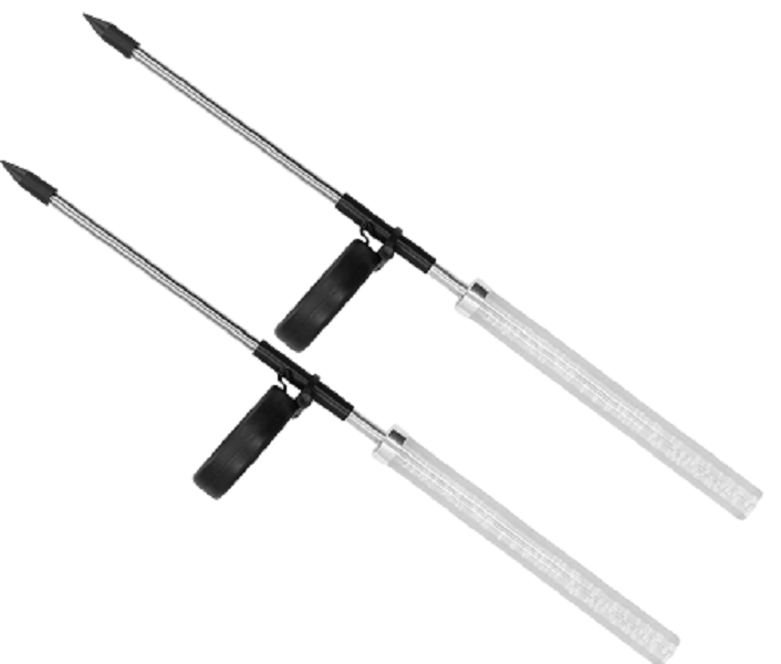 Solar Powered Outdoor Color Changing LED RGB Acrylic Bubble Stick Light 2Pc