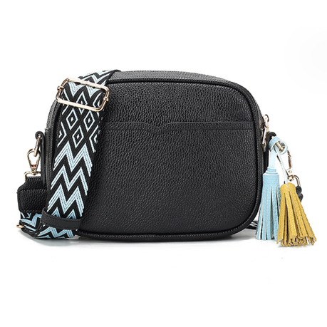 MamaMia PU Leather Classic - Women Small Crossbody Bag-No 104 (Tassel) Image