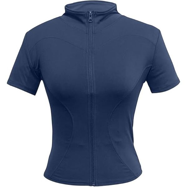 Women's High Elastic Yoga Jacket - Blue