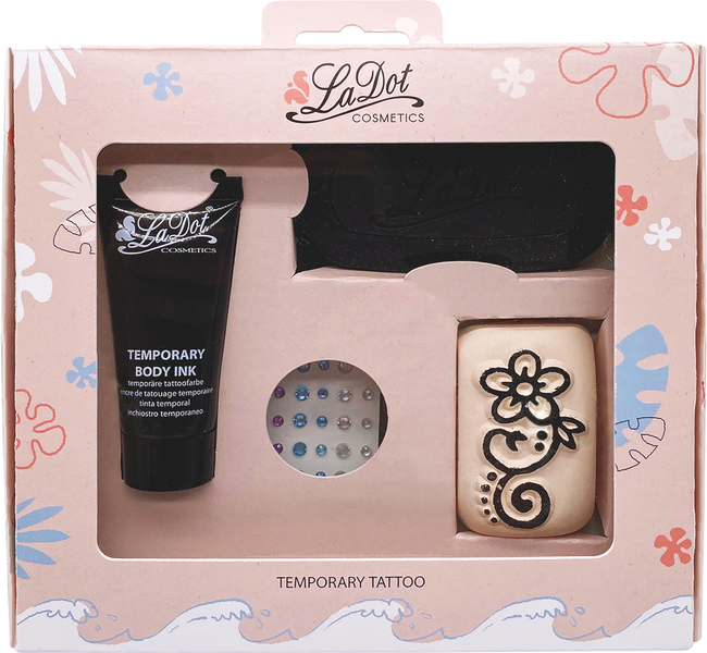 LaDot Temporary Tatoo Set - with 1 x Medium Stone
