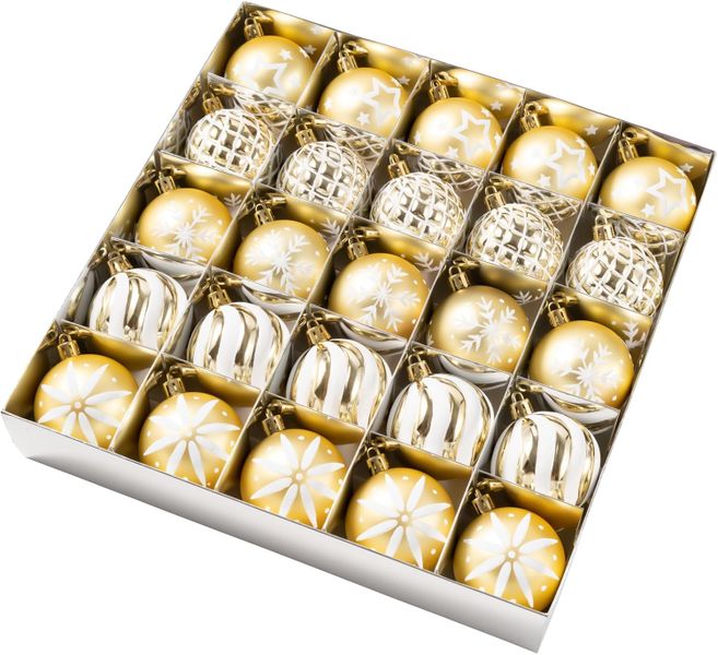 St Charles,Delicate Painting Shatterproof Christmas Balls Ornaments