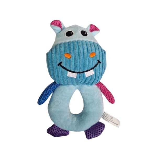 Colorful Plush Dog Chew Toy - Soft Squeaky Animal Shape For Puppies And Dogs