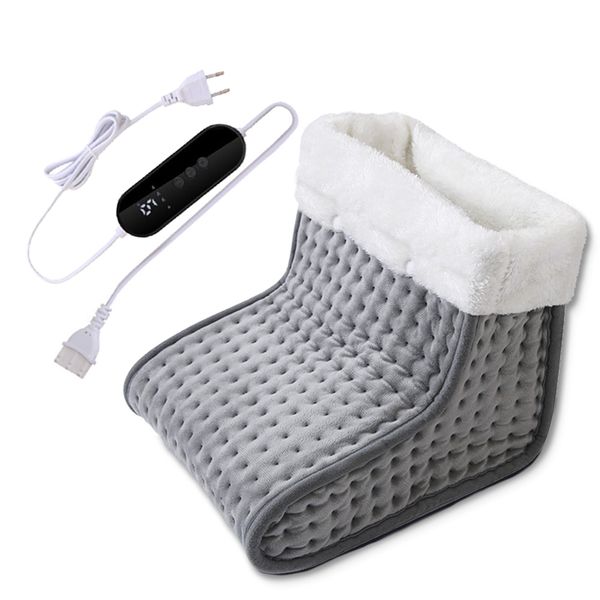Electric Heated Foot EU Warmers Soft Feet Heating Pad 9-gear Shoe Heating