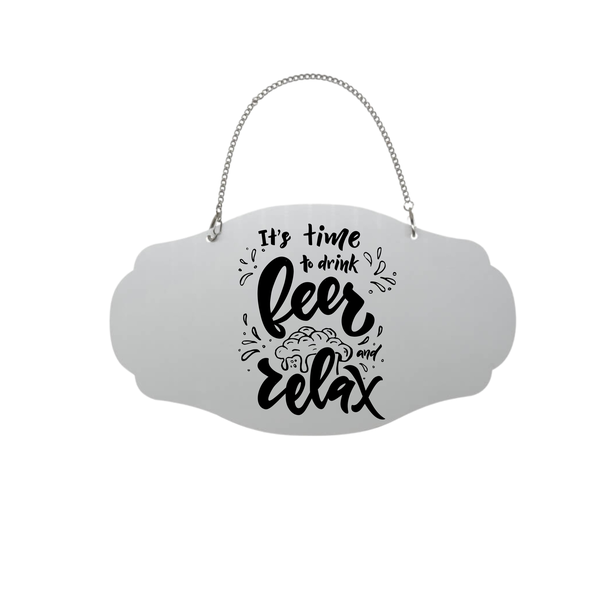 Its Time Aluminum Welcome Board