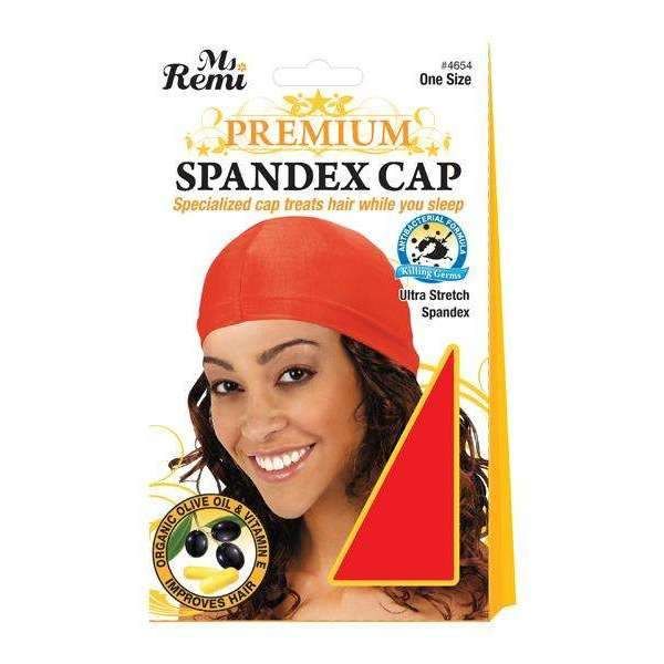 Ann04654 - Ms. Remi Premium Spandex Cap Xl Asst Color k 4 Pack