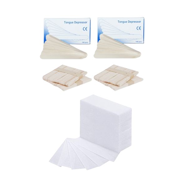 Waxing Strips, Lip and Body Spatulas Kit