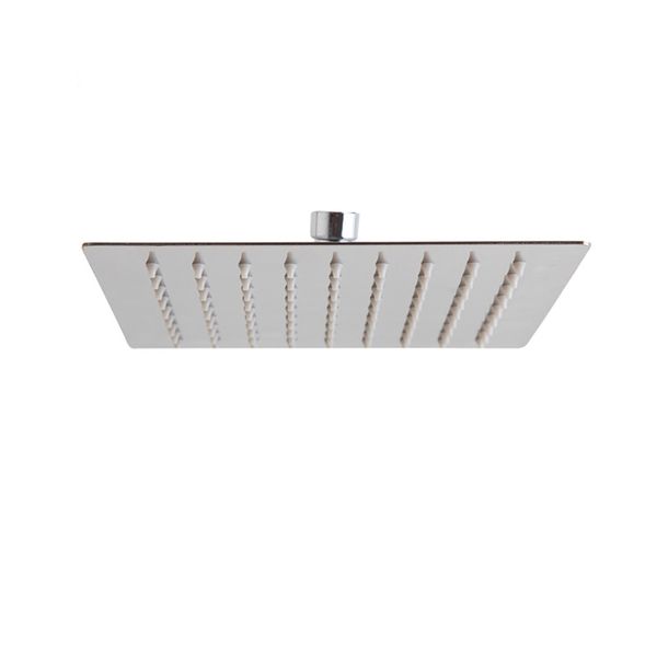 Superslim Stainless Steel Rainfall Shower Head (Square) 30cm / 12 Inch