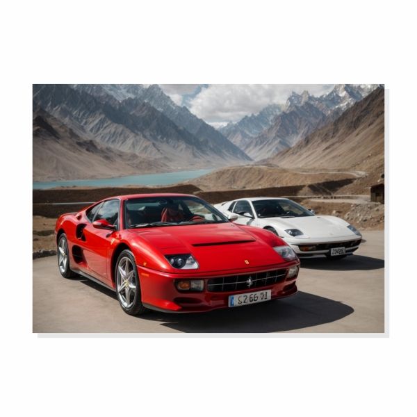 Ferrari Cars Old School Poster