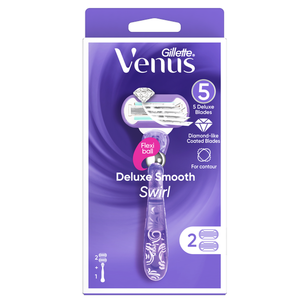 Gillette Venus Deluxe Smooth Swirl + 2 Razor Blades