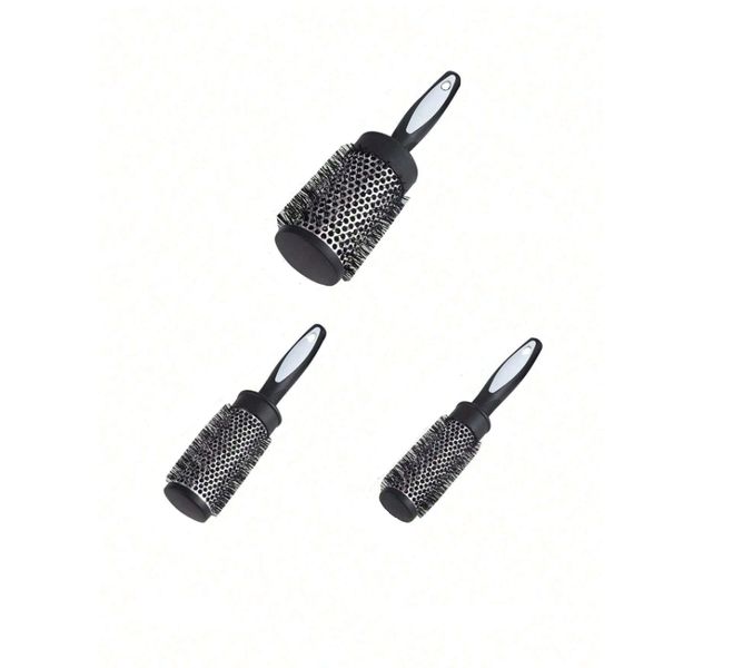 Ionic Barrel Hair Styling Blow Drying Curling Brush - 3 Pieces