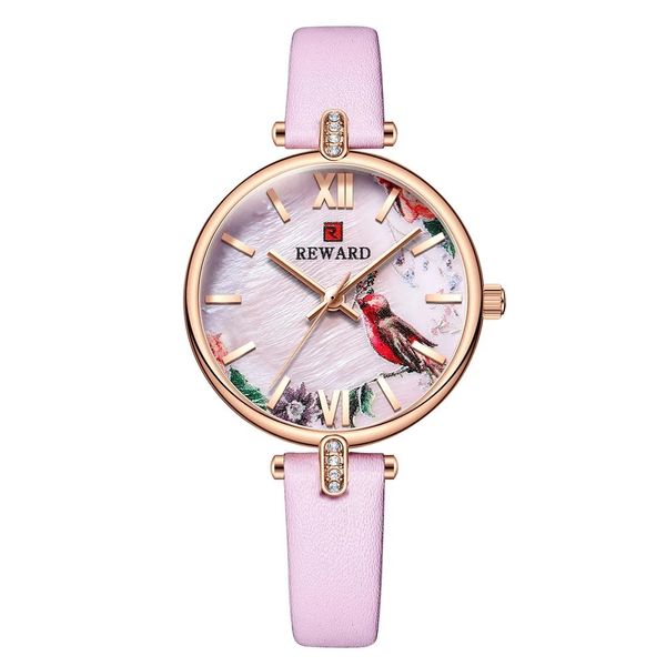 Reward Marshmallow Pink Women's Leather Watch