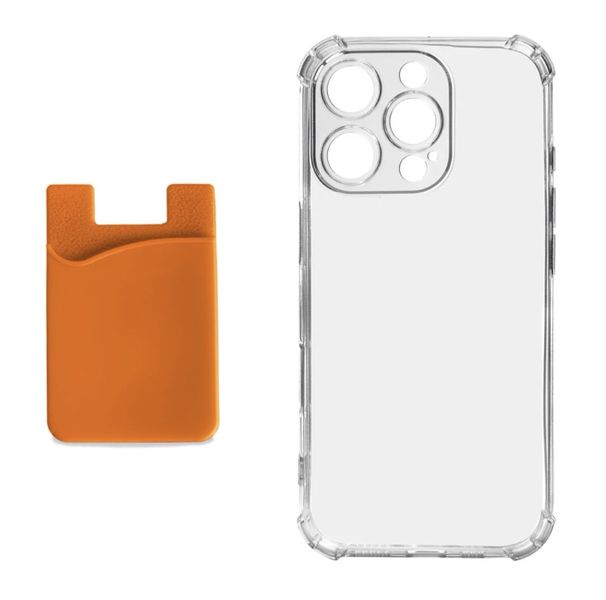 Cover With Rubber Card Holder - Orange image